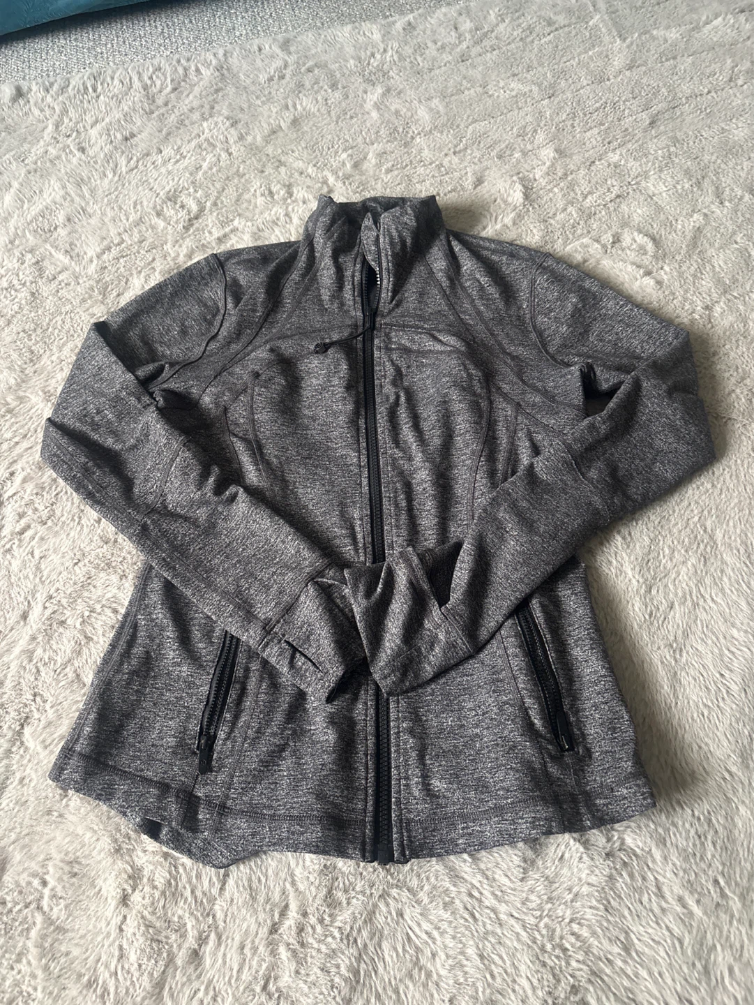 Lululemon Women's Grey Heathered Zip-Up Jacket