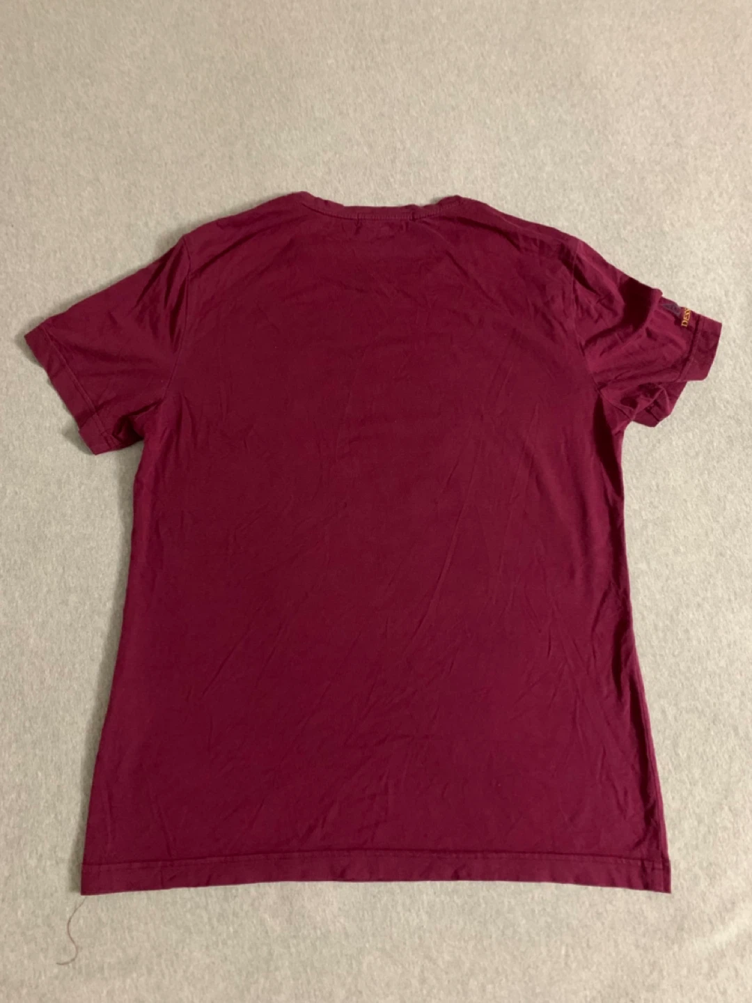 Men’s Burgundy S/M T-Shirt ***Graphic is Peeling*** - photo 2
