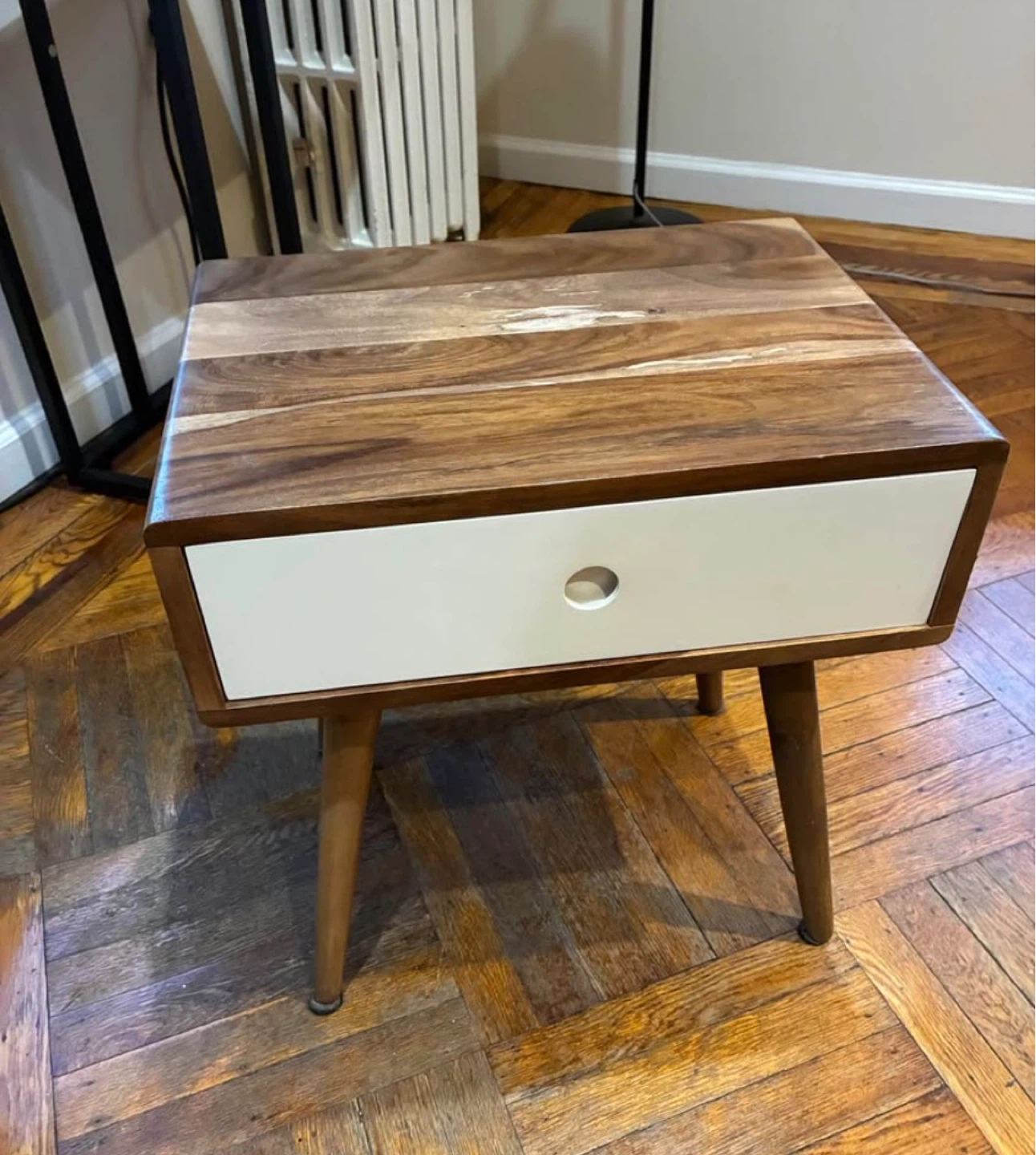 Mid-Century Modern Style End Table with Drawer