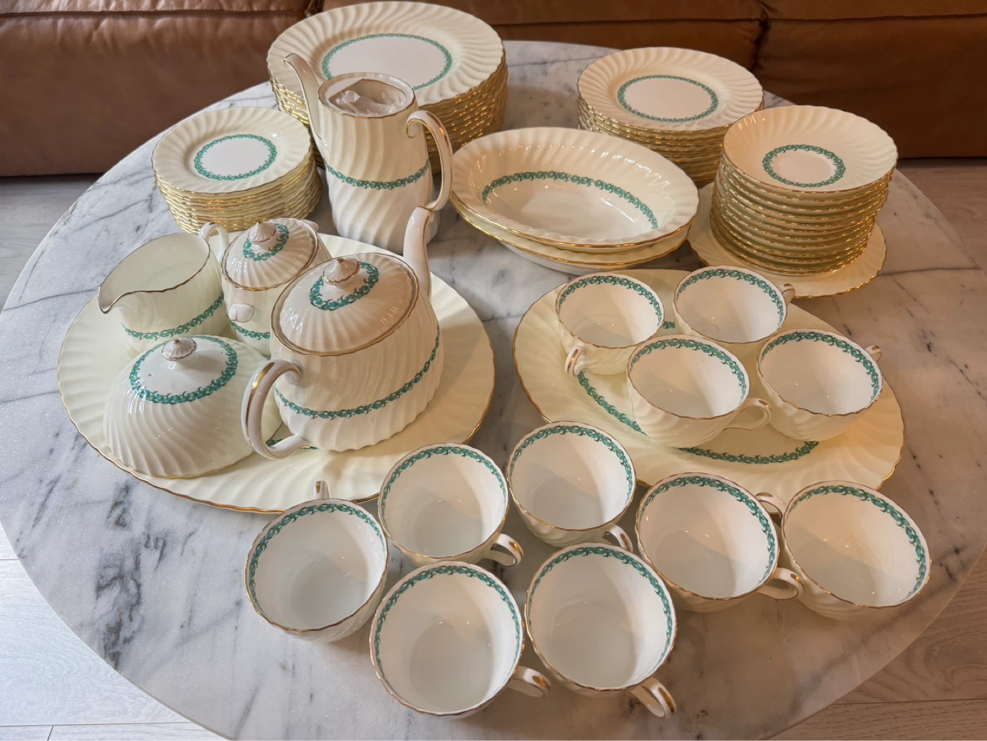 Vintage Minton "Lady Rodney" Fine Bone China Service Set-62 Pc
