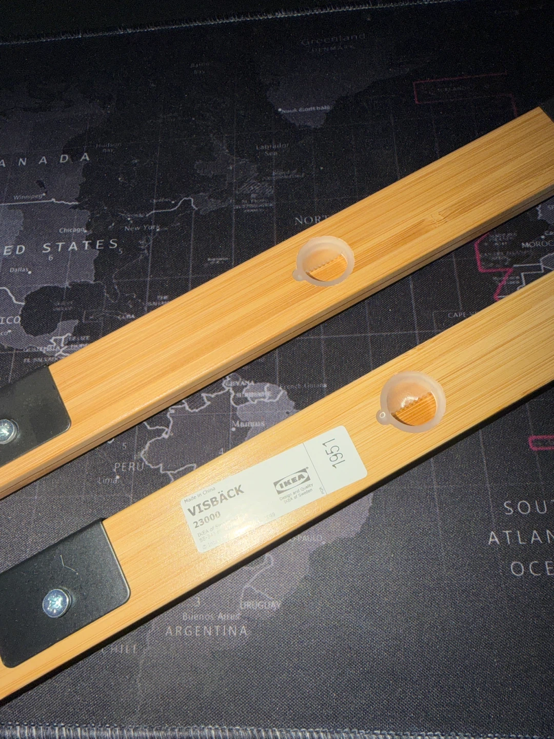 IKEA VISBÄCK Bamboo Poster Hanger 15 3/4” (Pair)