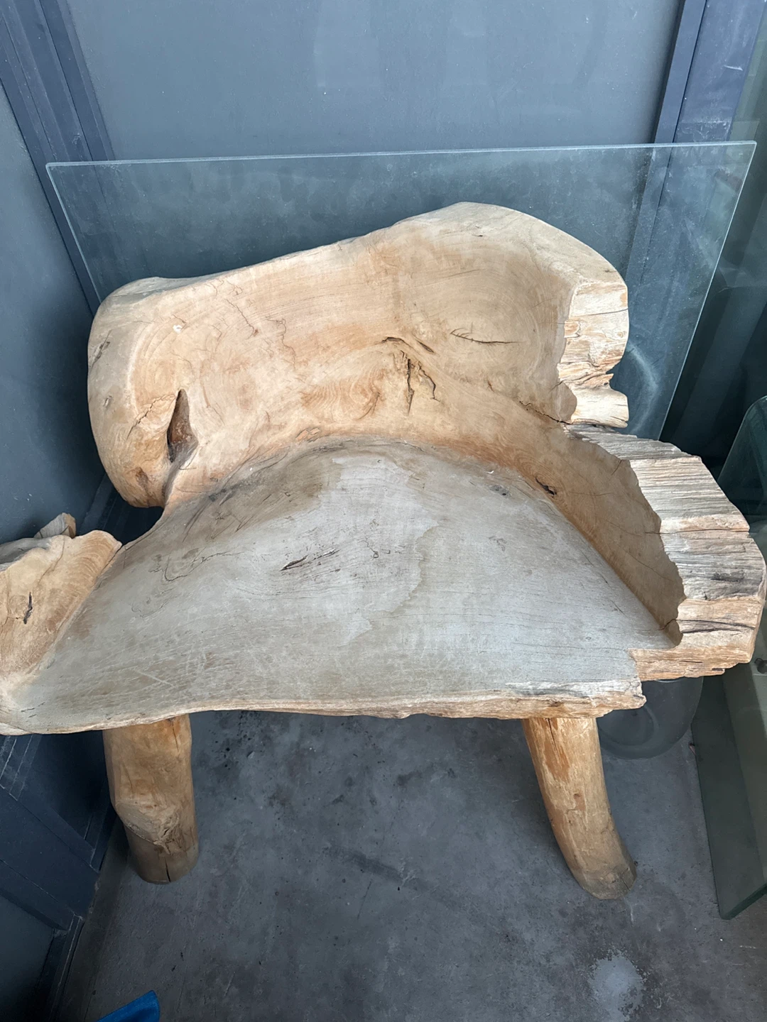Unique Live Edge Wood Bench / Chair