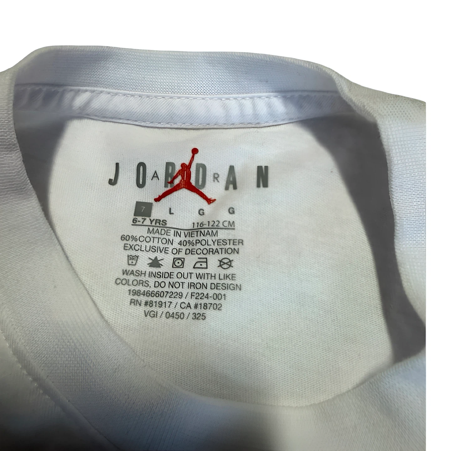 Jordan T-Shirt White 6-7 Yrs - photo 3