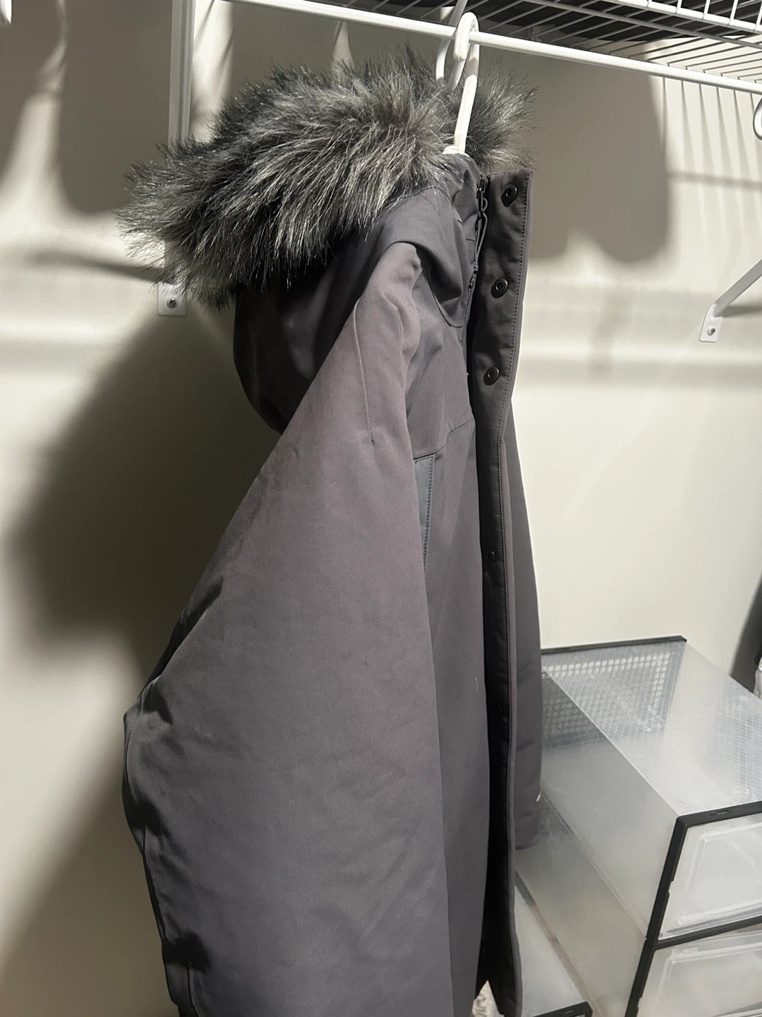 The North Face Grey Parka with Fur Hood - photo 2