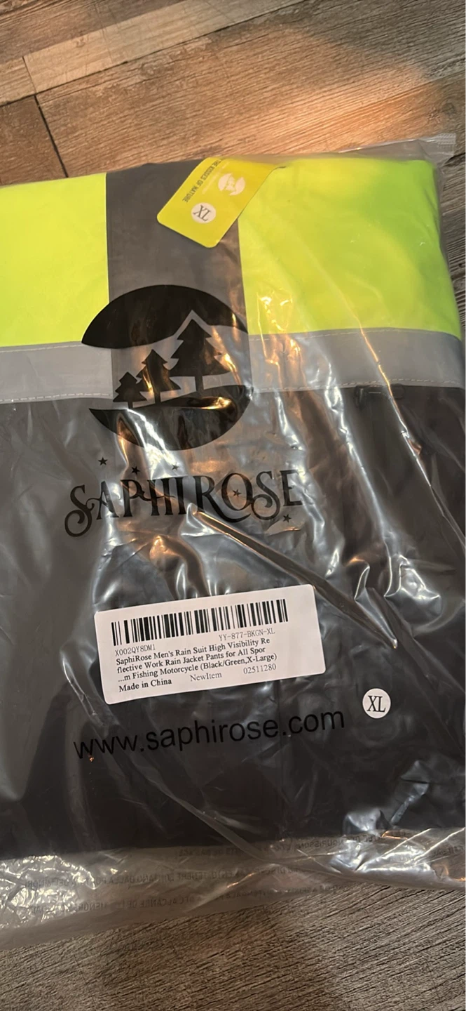 SaphirRose Men's Rain Suit High Visibility Work Rain - photo 2