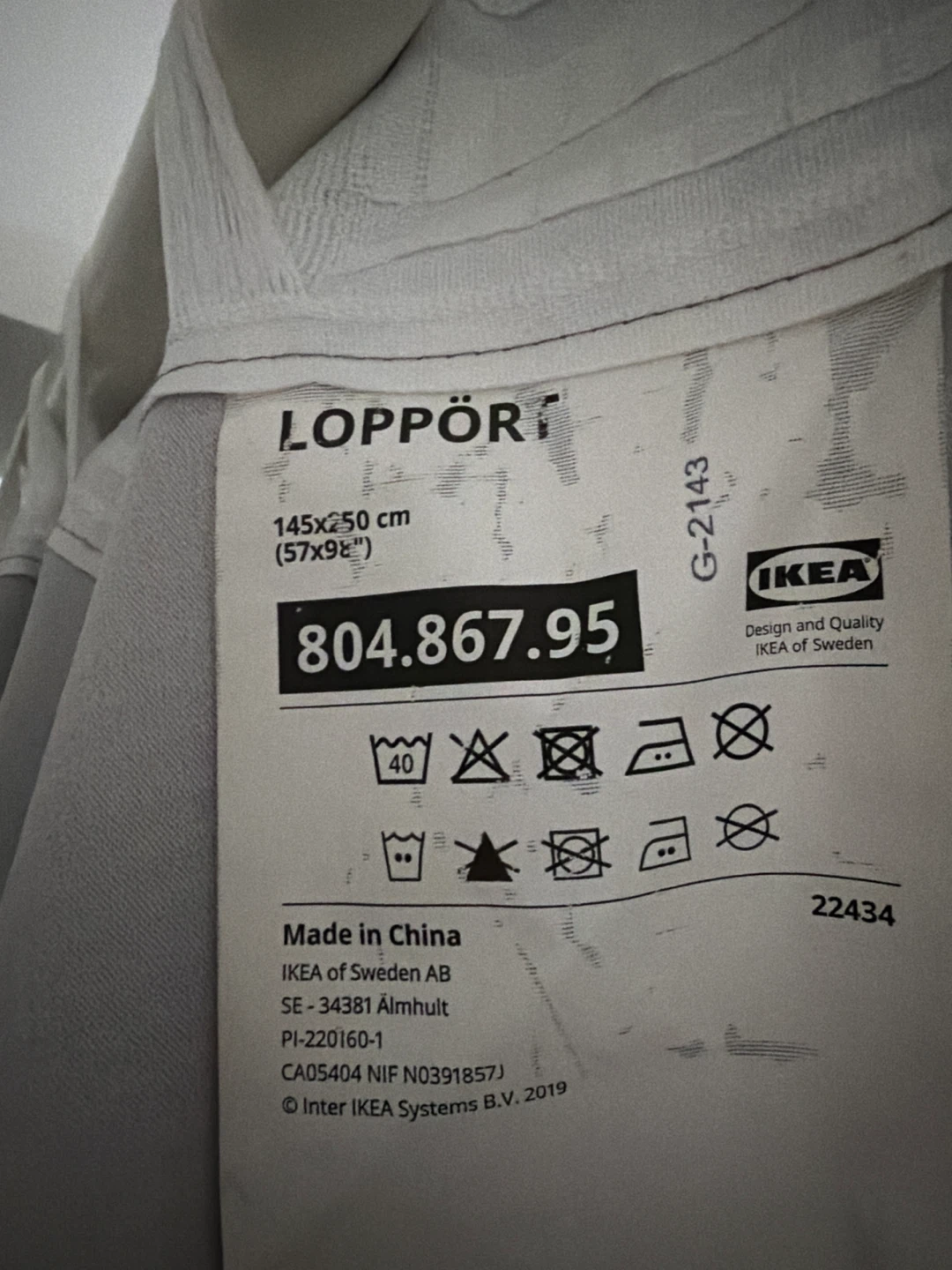 IKEA LOPPÖRT Curtains (Set of 2) - photo 4