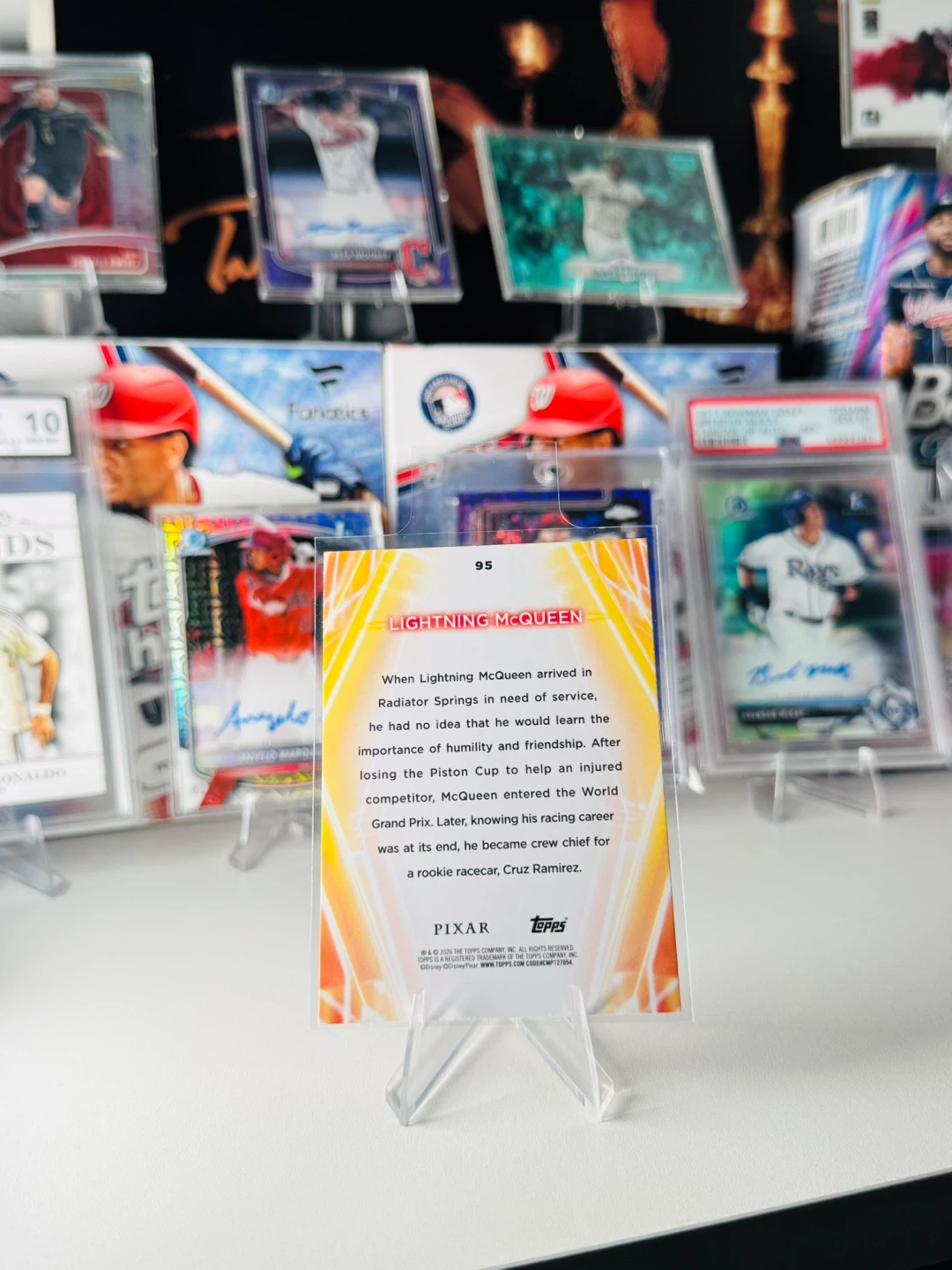 Topps Pixar Lightning McQueen Card - photo 2