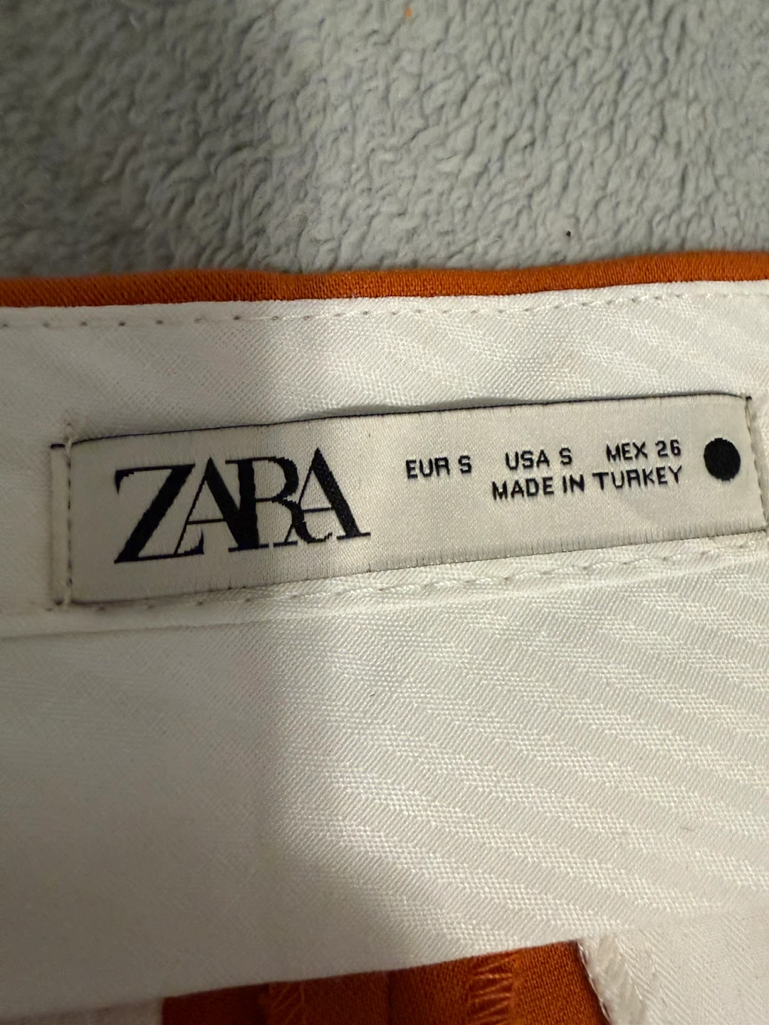 ZARA Orange Wide-Leg Culottes Pants - photo 2