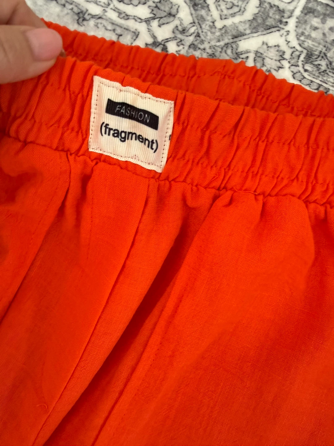 Orange Wide Leg Pants - CROP BASIC - photo 3