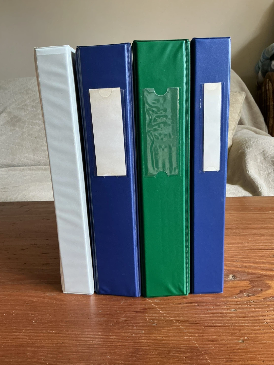 Binders (White, Blue, Green) - Set of 4
