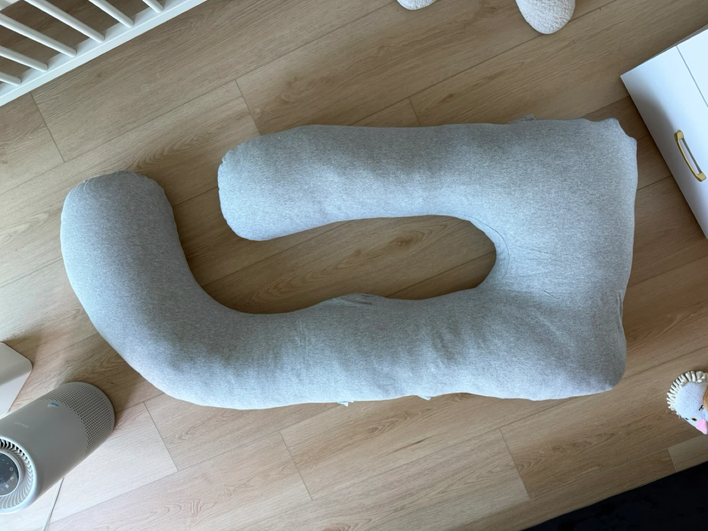 Heather Gray U-Shaped Full Body Pillow 57in - photo 5