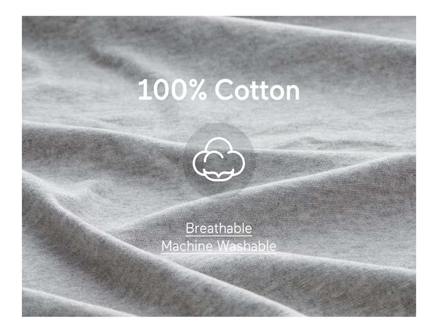 Heather Gray U-Shaped Full Body Pillow 57in - photo 4