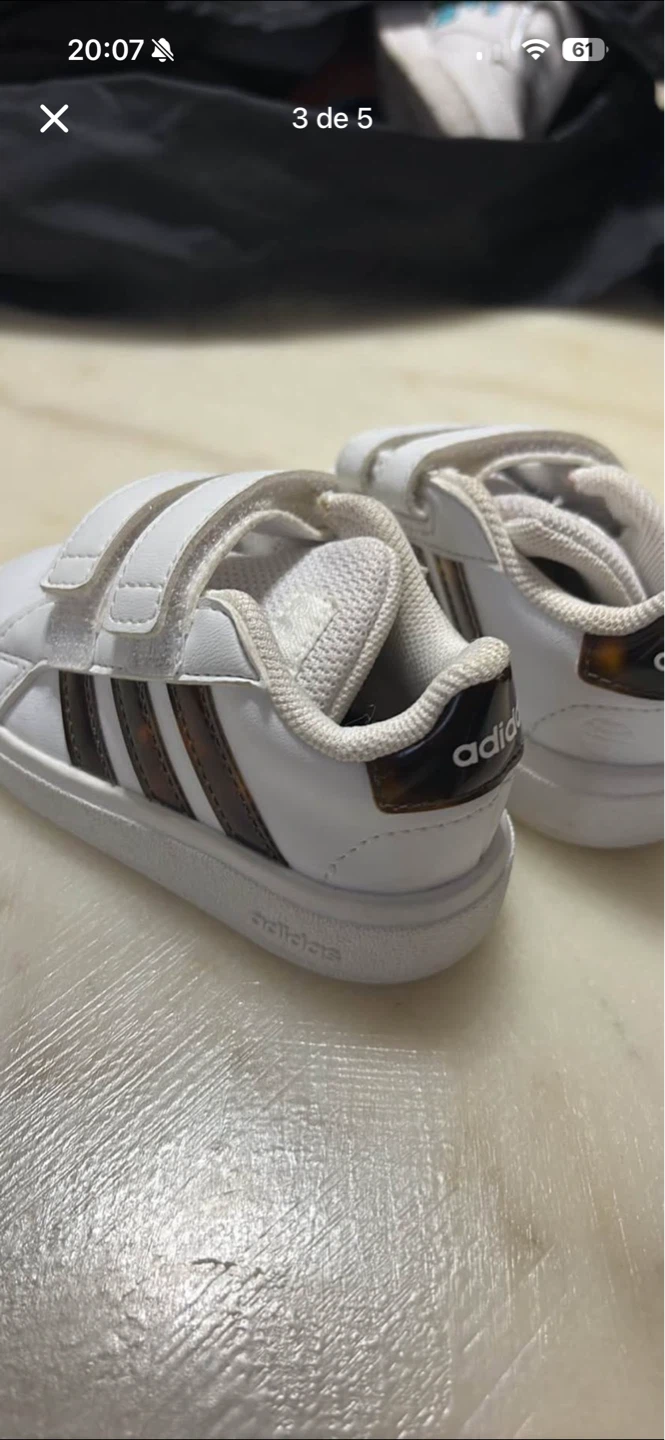 Adidas Kids White Velcro Sneakers - photo 4