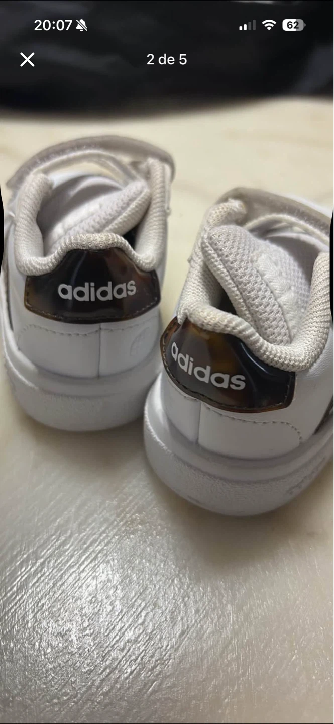 Adidas Kids White Velcro Sneakers - photo 2