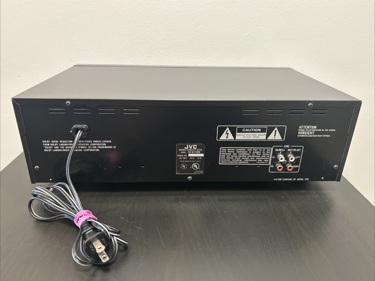 JVC TD-W118 Double Cassette Deck - photo 4