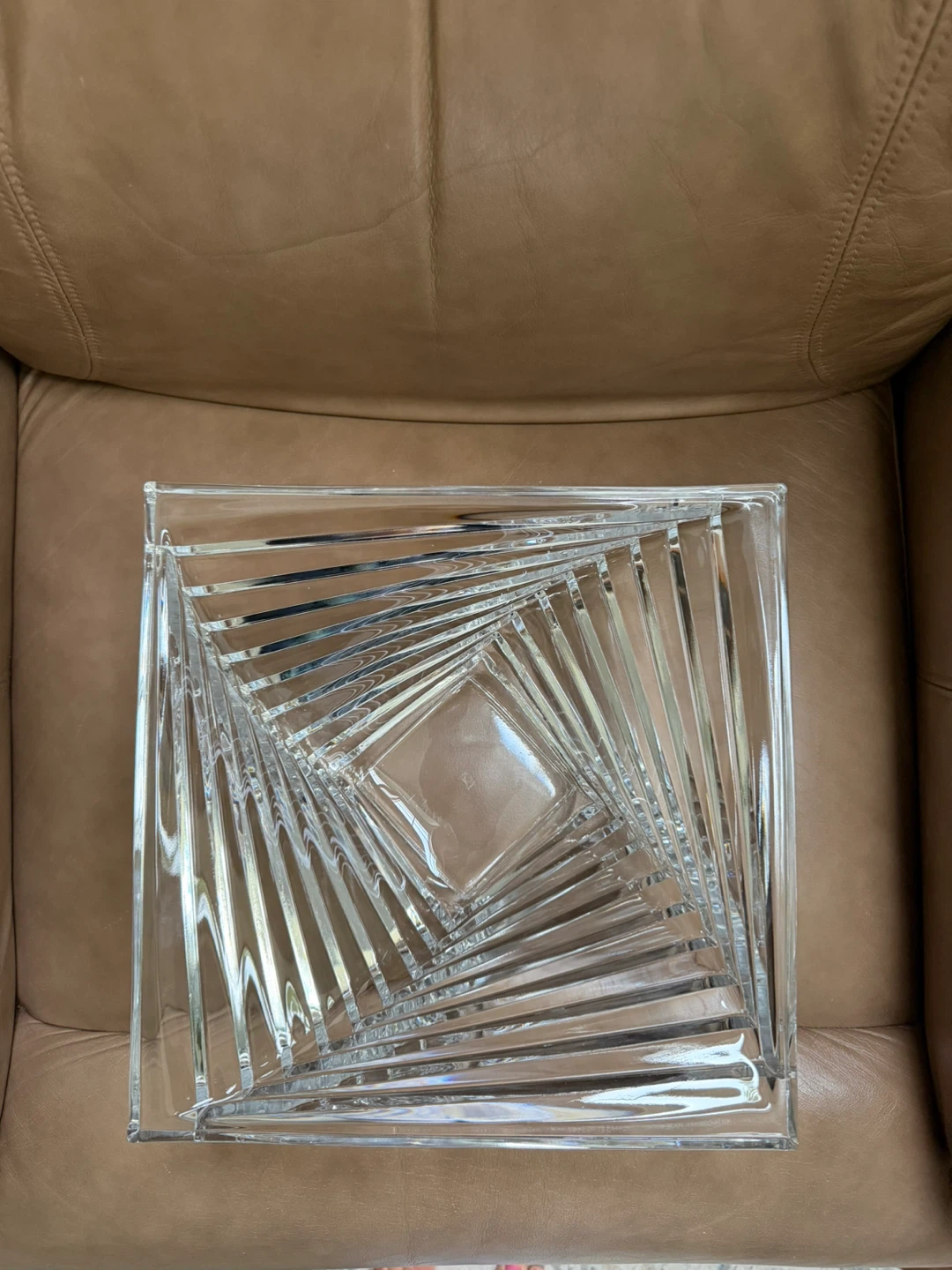 Vintage JG Durand Crystal Art Deco Bowl - photo 3