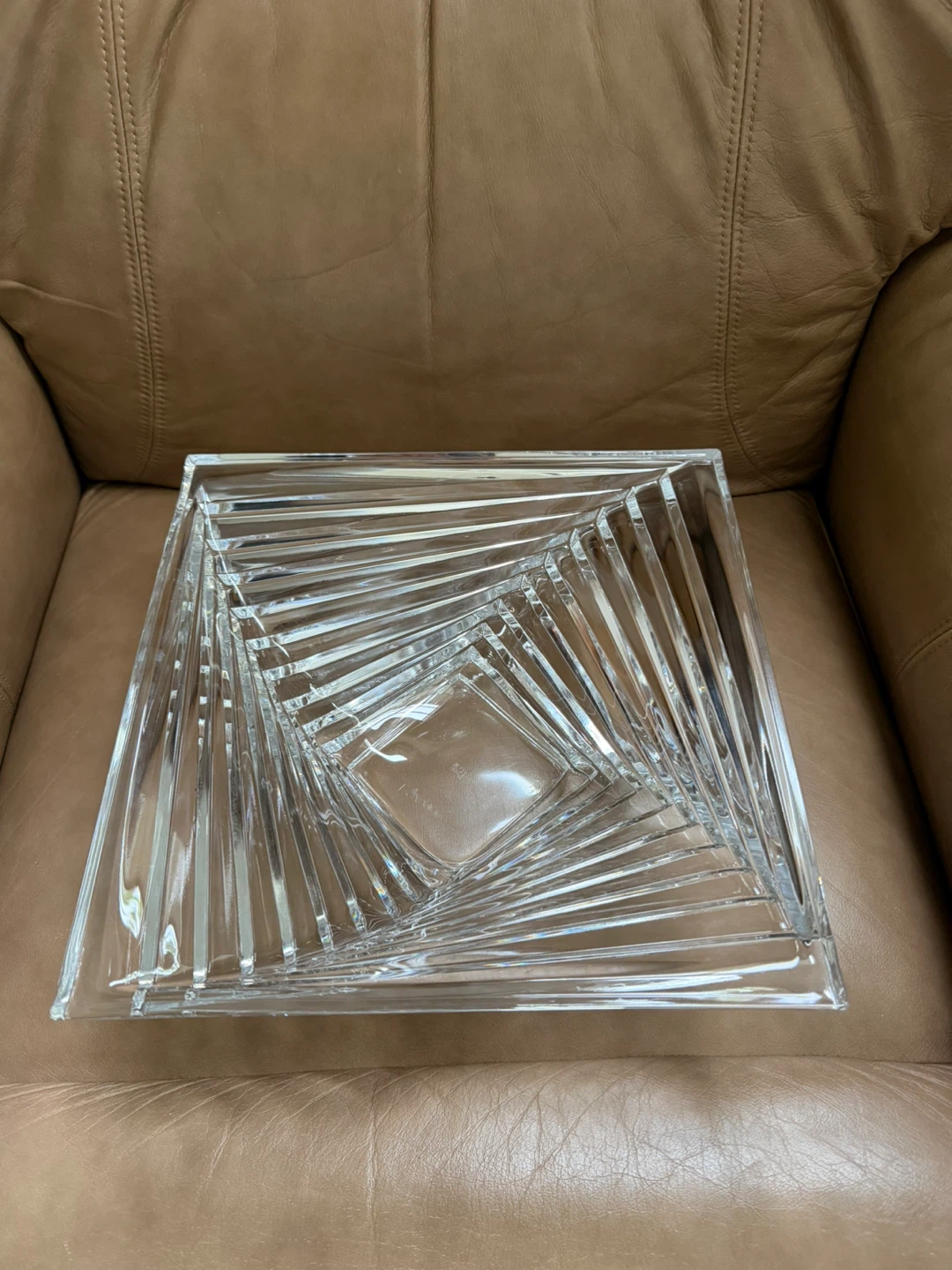 Vintage JG Durand Crystal Art Deco Bowl - photo 2