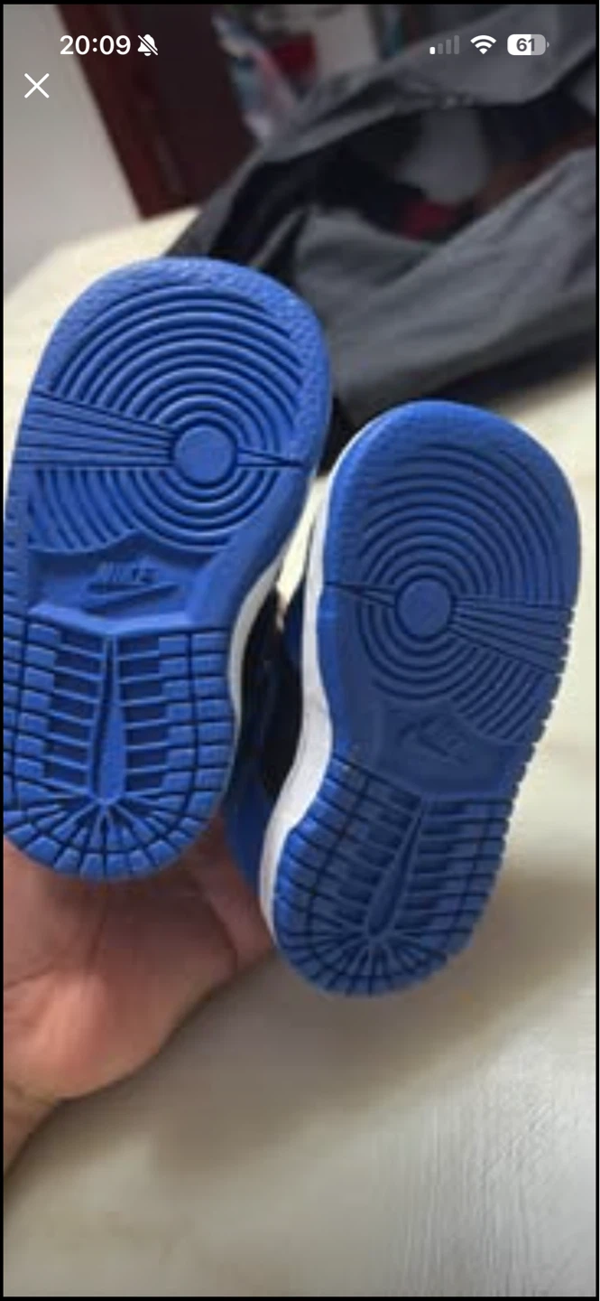 Nike Dunk Low Toddler Shoes - Blue/Black - photo 5