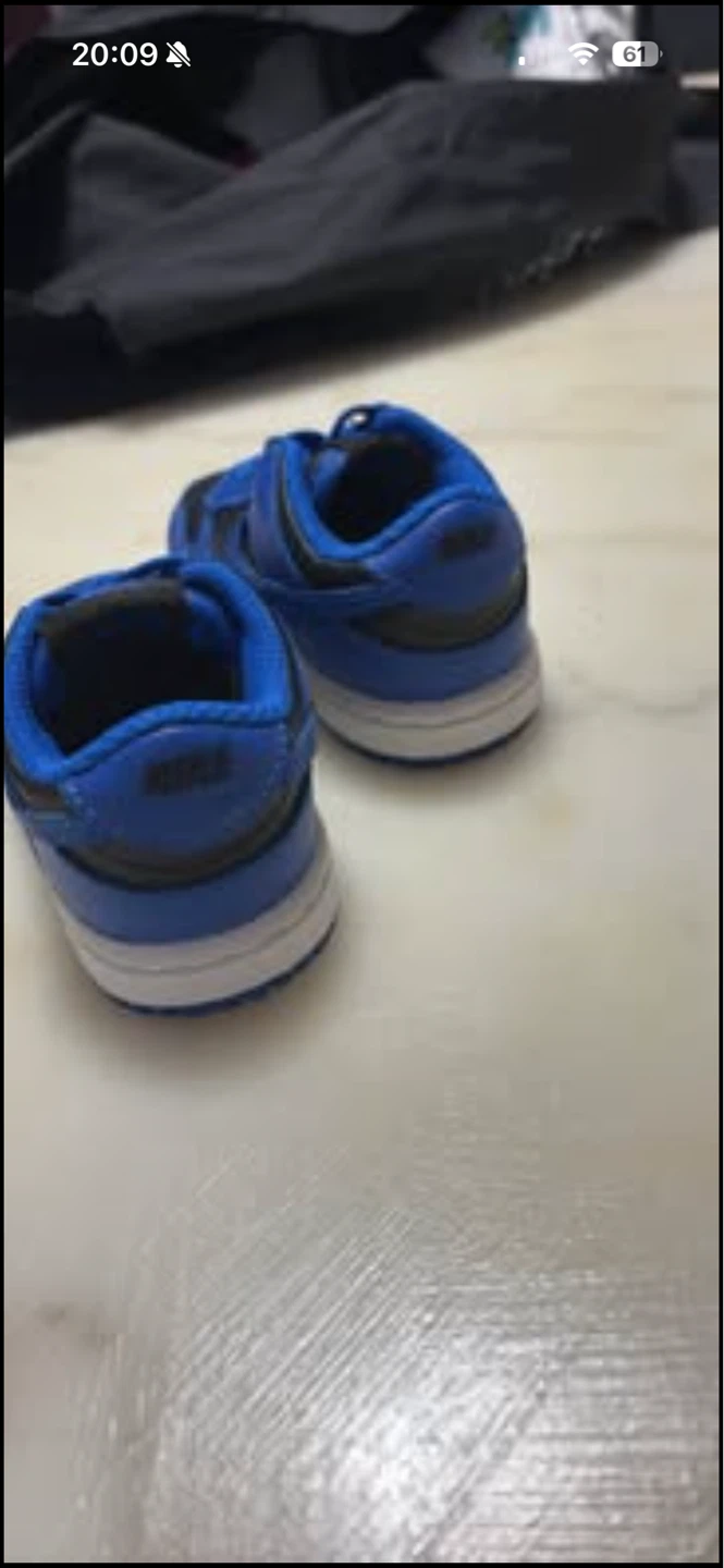 Nike Dunk Low Toddler Shoes - Blue/Black - photo 3