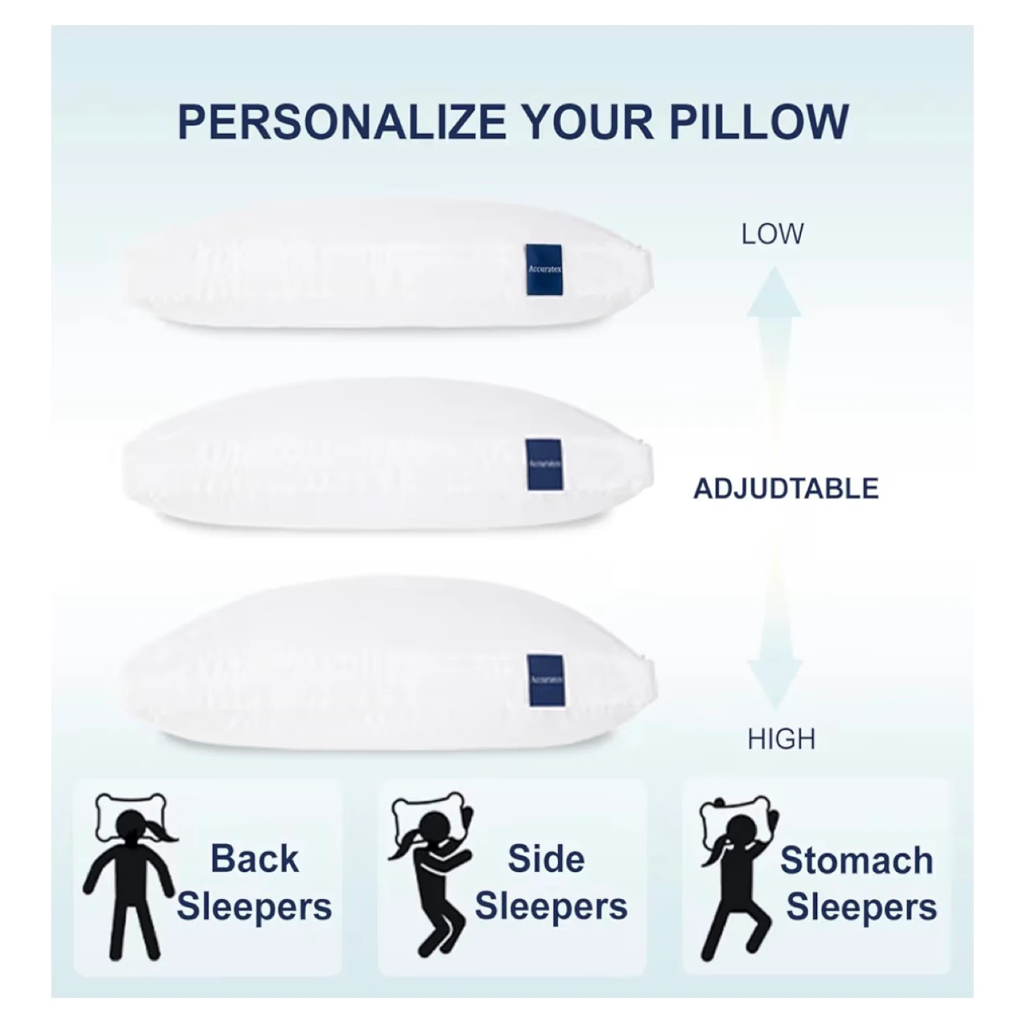 Accuratex Hybrid Down Alternative Pillow - photo 4