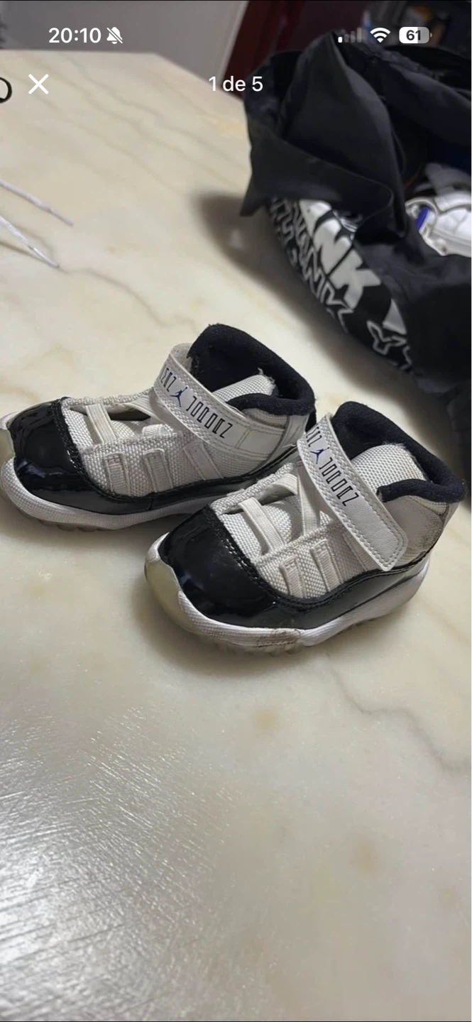 Baby Jordan 11 Crib Shoes