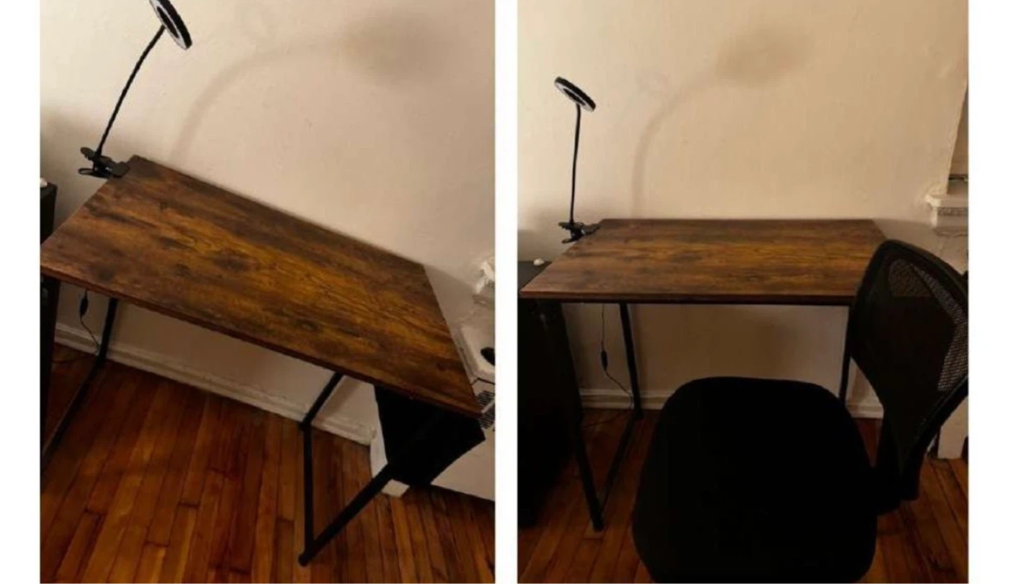 Desk with chair