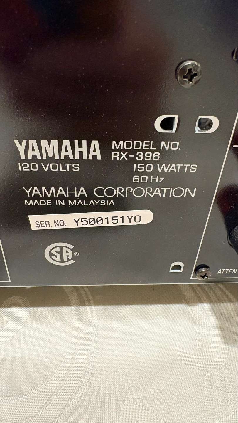 Yamaha RX-396 Natural Sound Stereo Receiver - photo 5