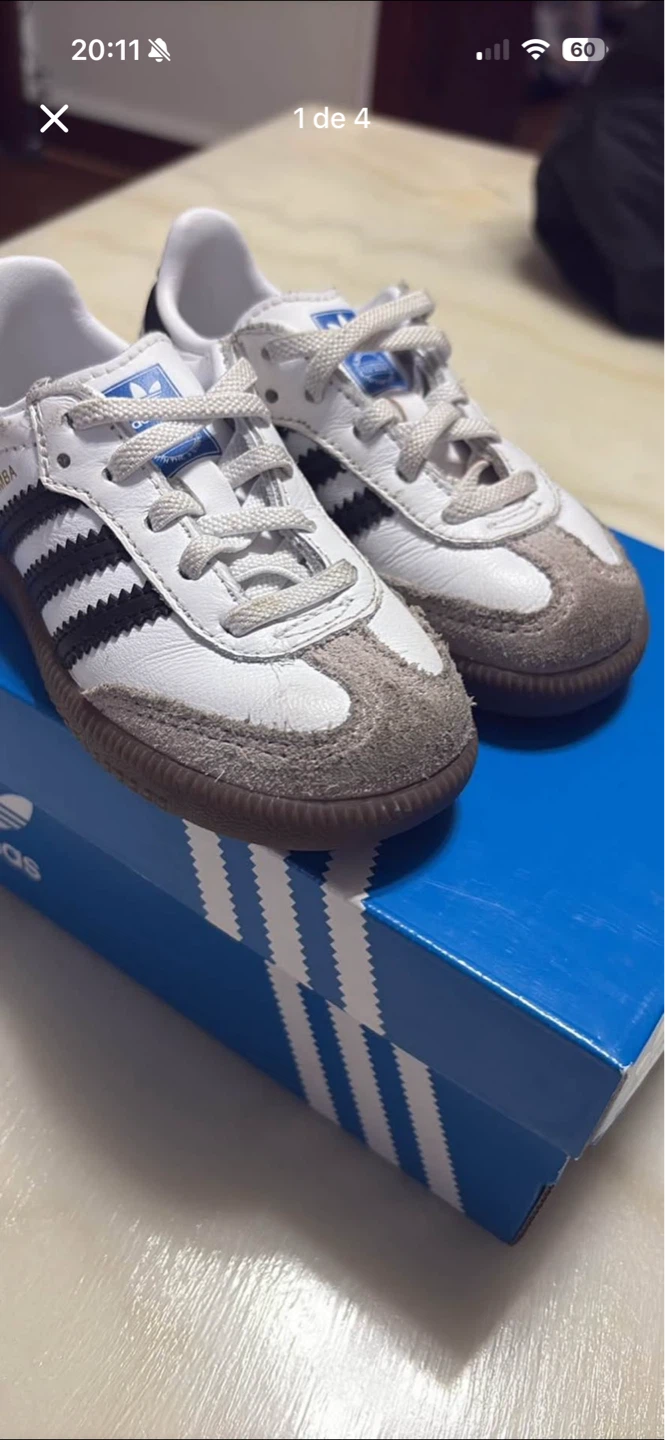 Adidas Samba OG EL I Toddler Shoes Size 7K - photo 3