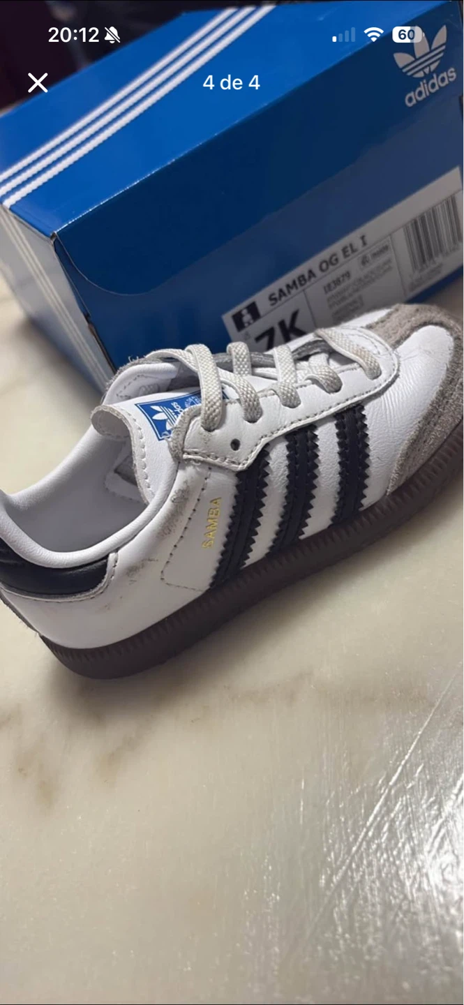Adidas Samba OG EL I Toddler Shoes Size 7K - photo 4