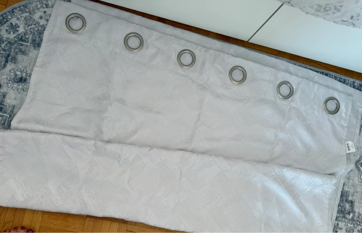 White Grommet Curtain