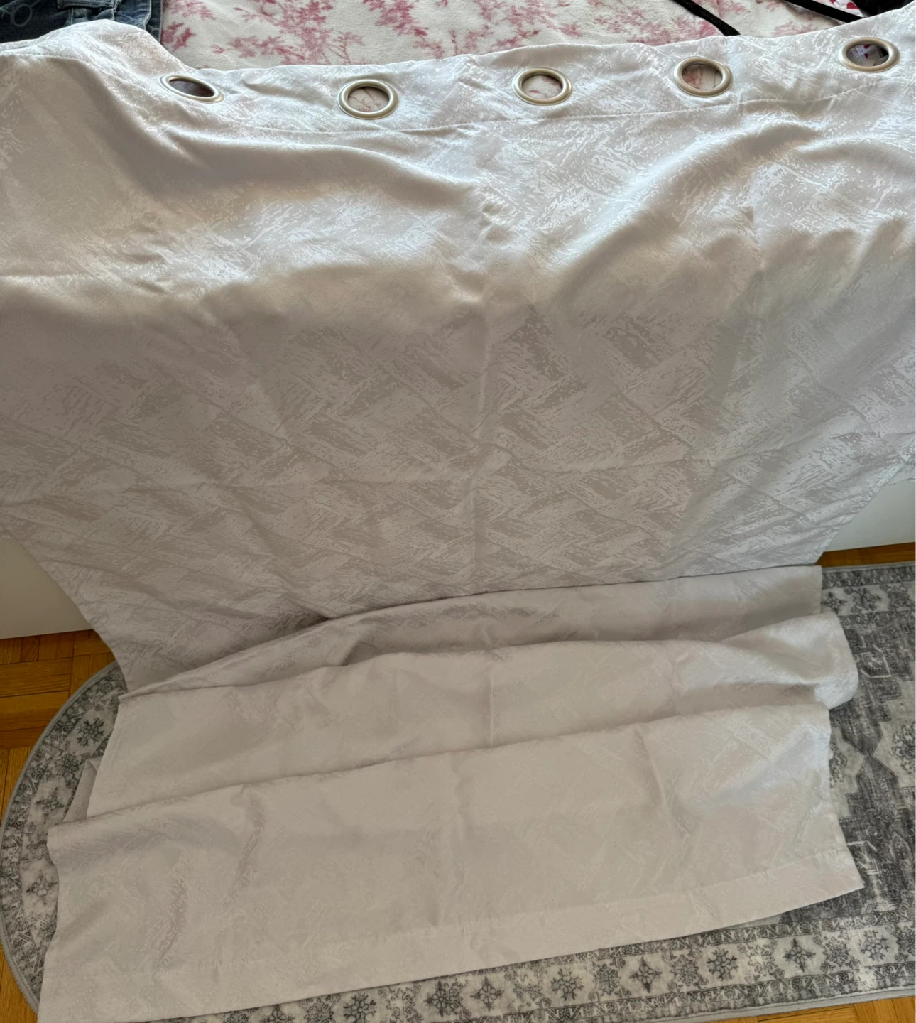 White Grommet Curtain - photo 3