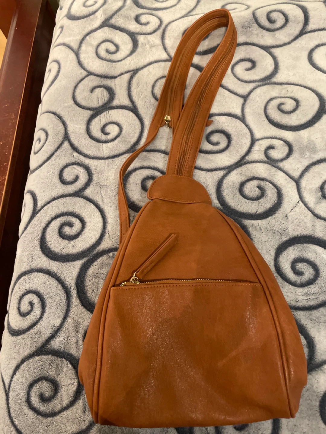 ANTIK KRAFT Brown Faux Leather Backpack - photo 2