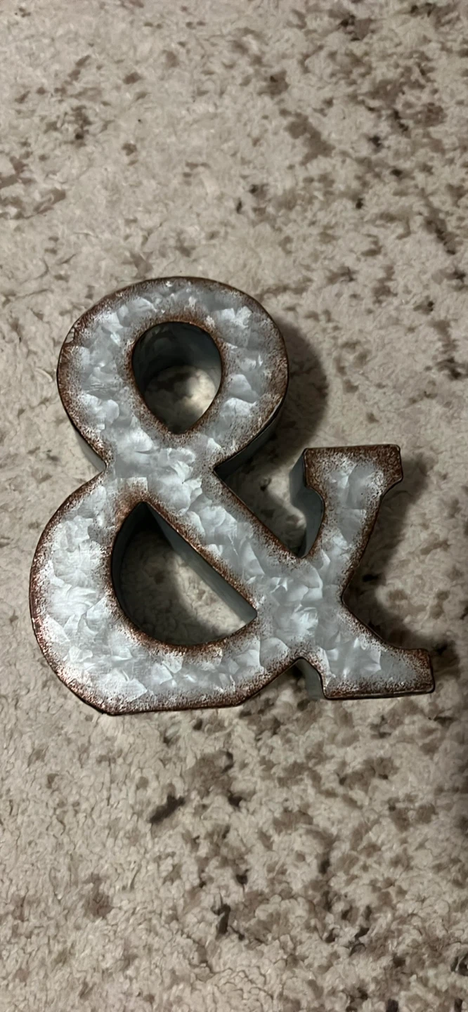 “E & B” Metallic Letters - photo 3