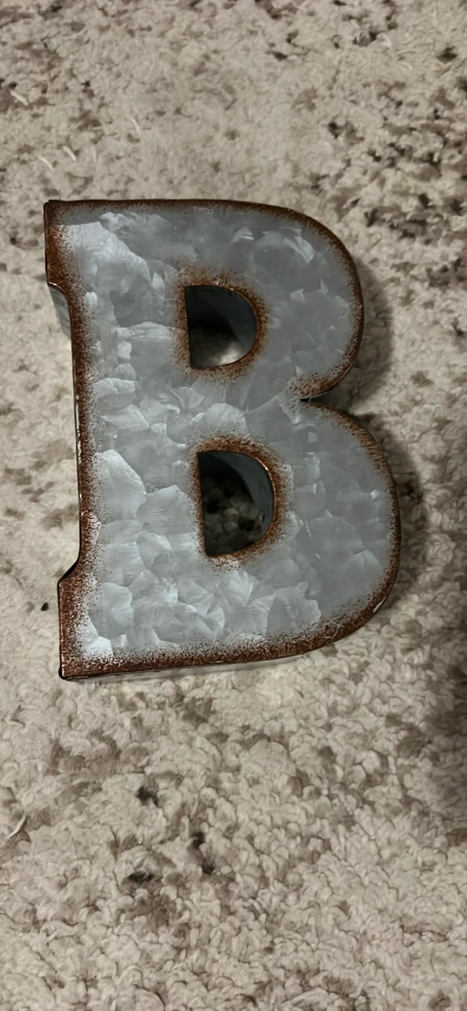 “E & B” Metallic Letters - photo 4