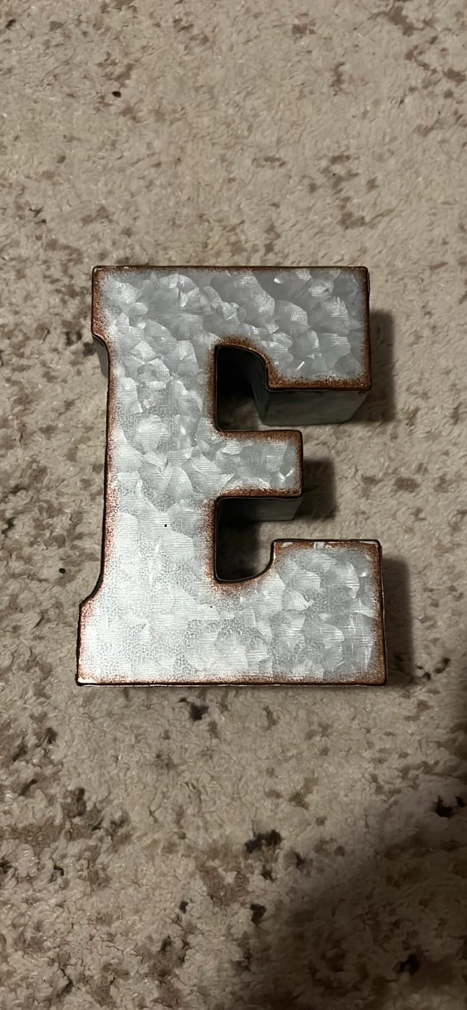“E & B” Metallic Letters - photo 2