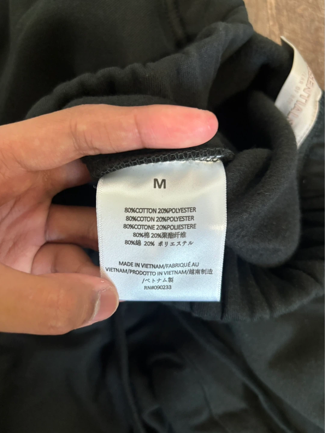 Black Essentials Fear Of God Sweatpants Size Medium - photo 5