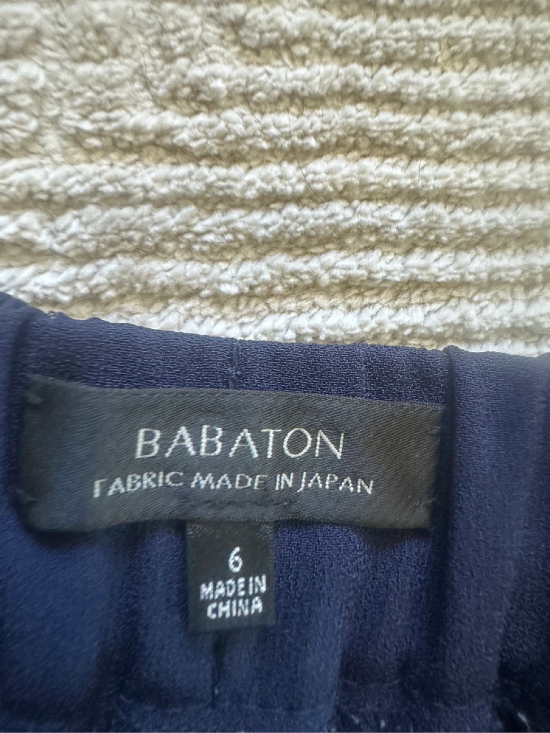 Babaton Navy Blue Trousers Size 6 - photo 2