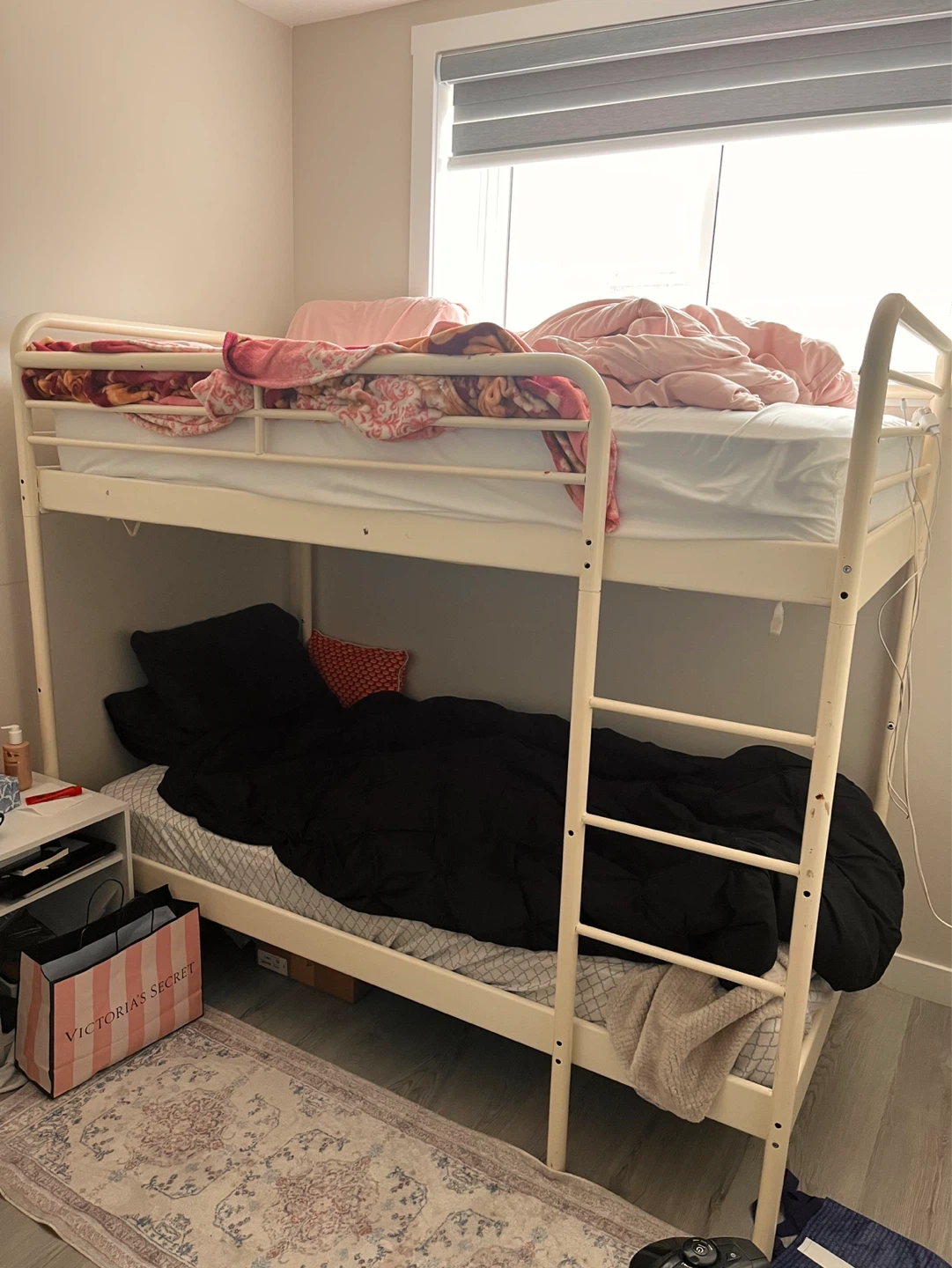 Two White Metal Bunk Bed( without Mattresses - photo 2