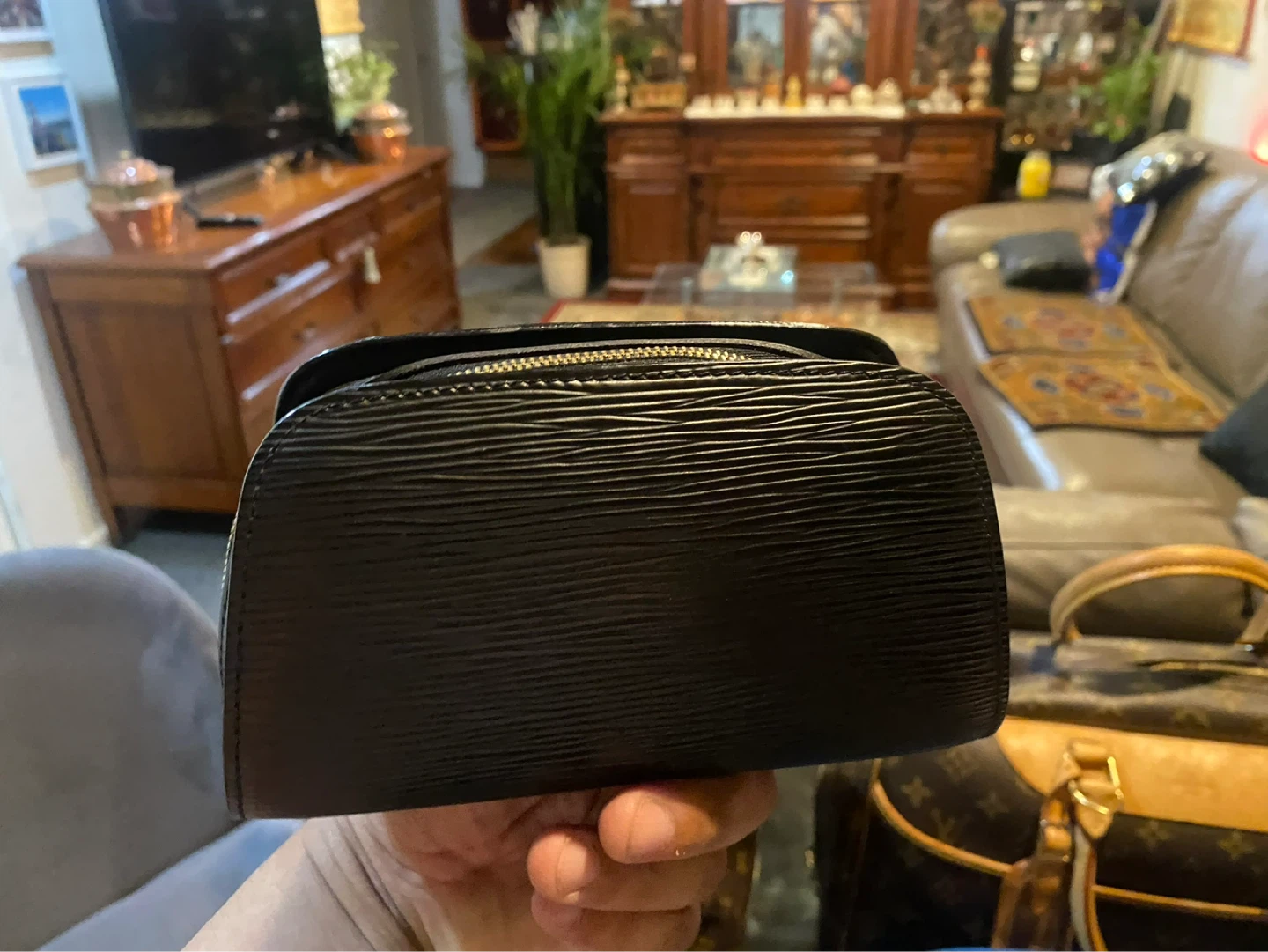 Louis Vuitton Black Epi Leather Pouch