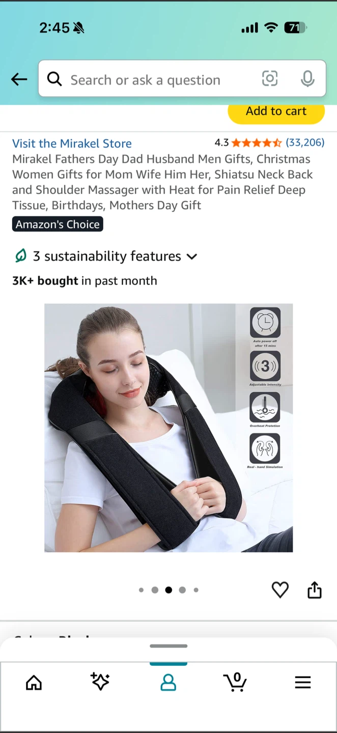 Neck and Shoulder Massager with Heat - photo 3