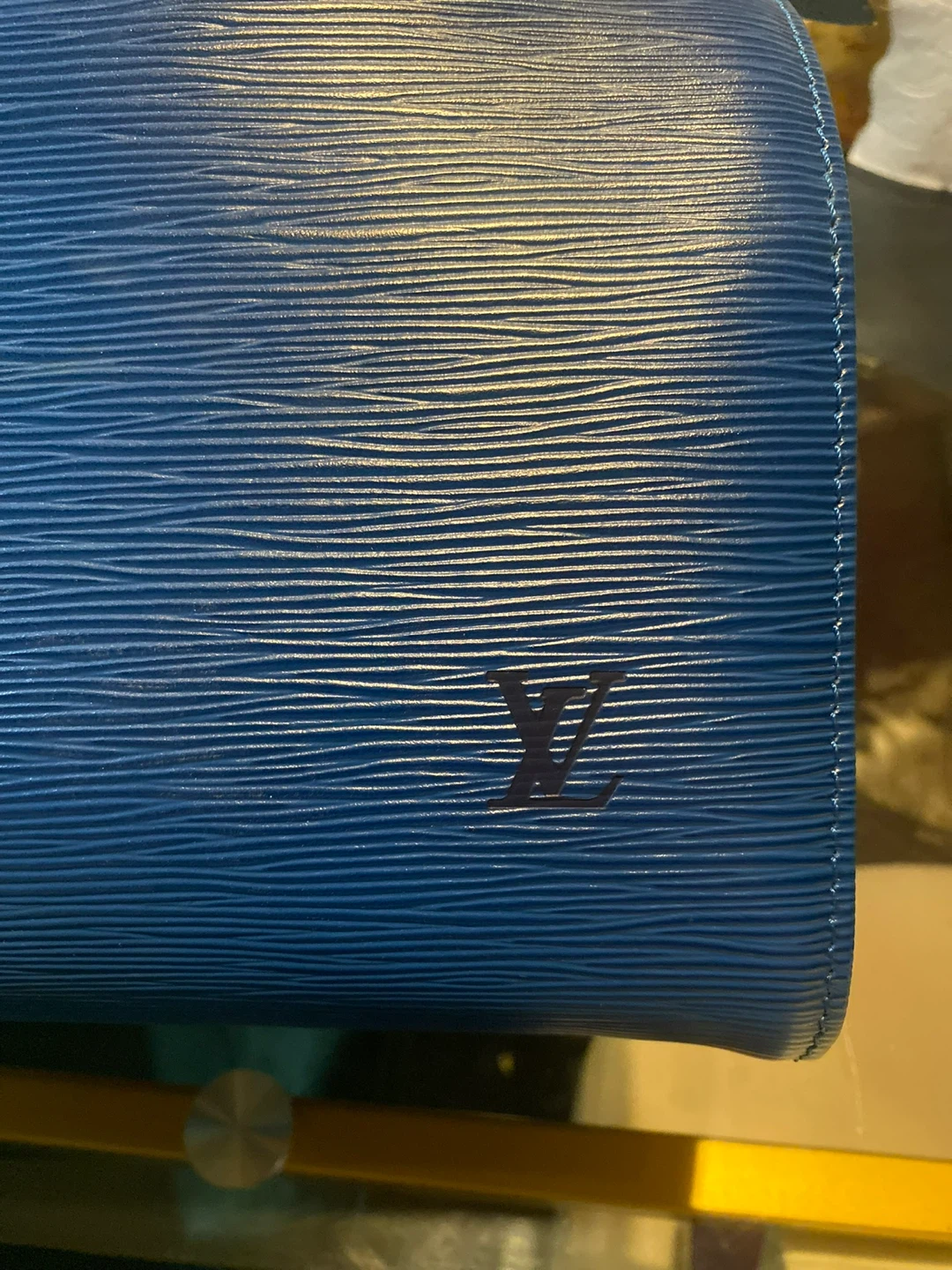 Louis Vuitton Speedy 30 Blue Epi Leather Bag - photo 5