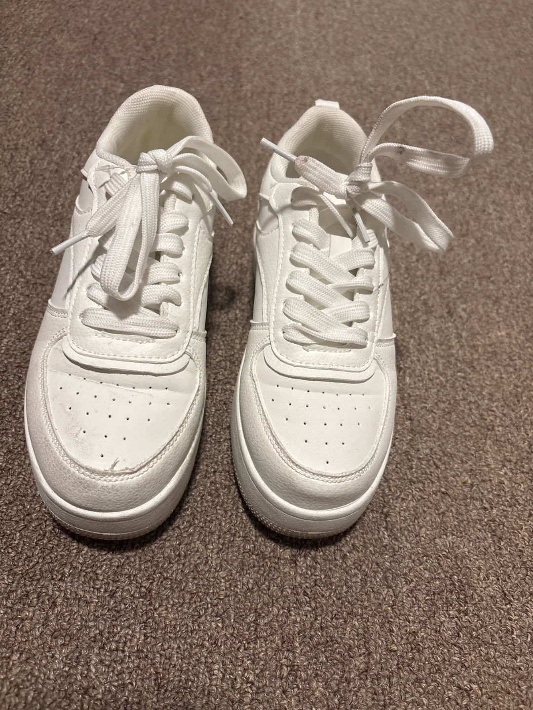 White sneakers