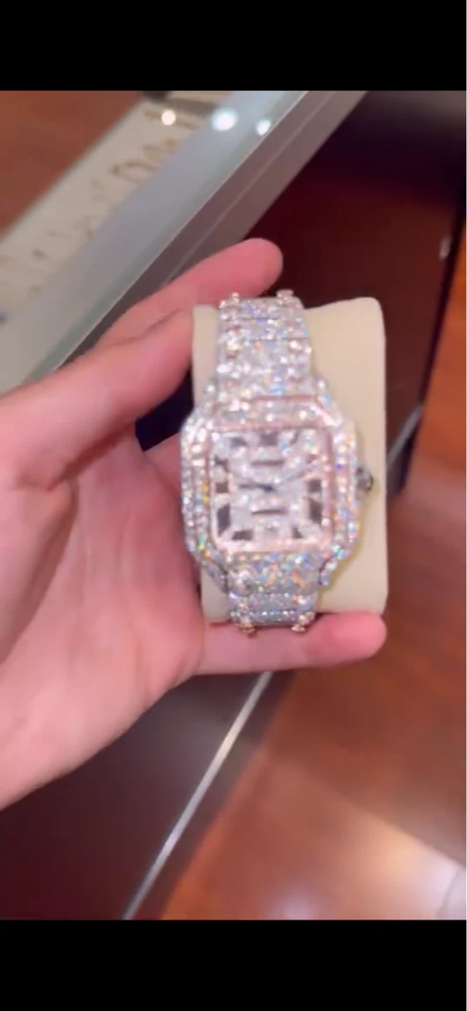 Iced Out Moissanite Watch - photo 3