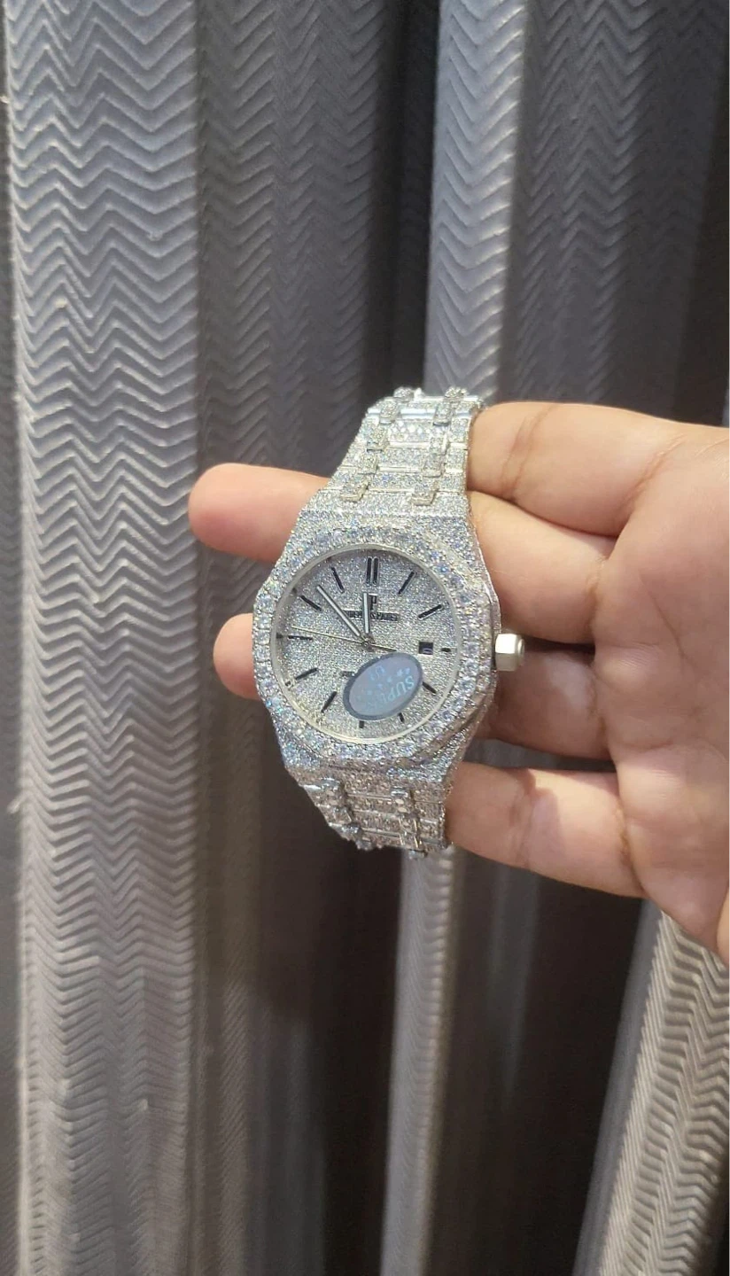 Iced Out Moissanite Watch - photo 4