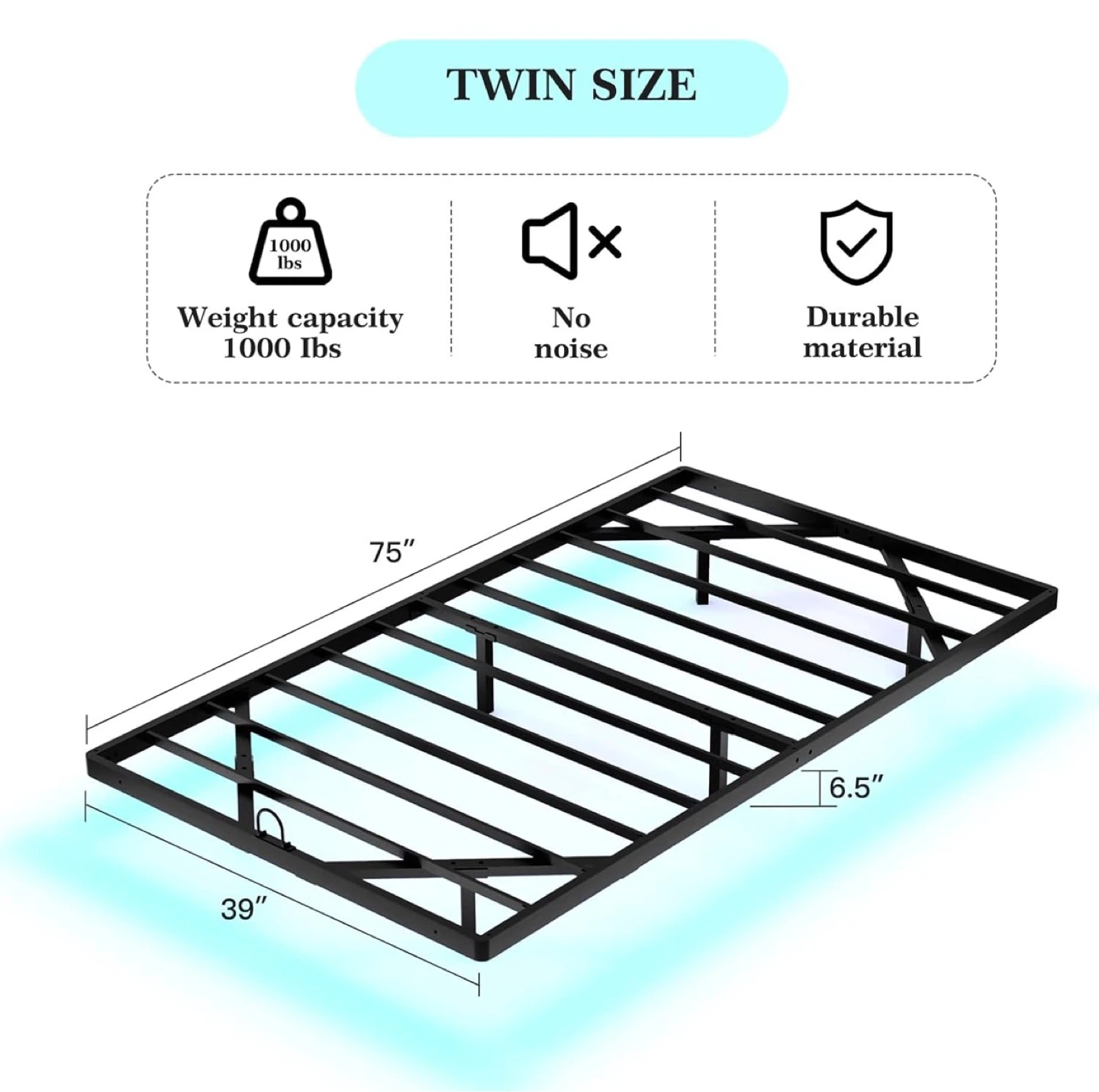 Twin Size Metal Bed Frame