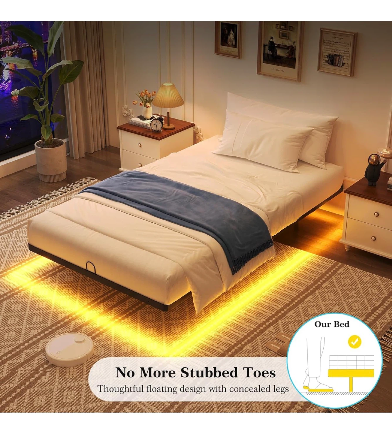 Twin Size Metal Bed Frame - photo 3