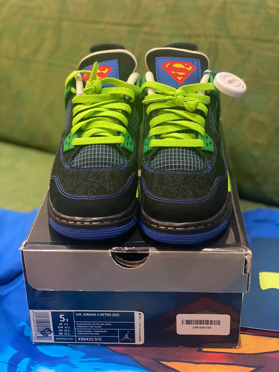 Air Jordan 4 Retro (GS) 'Superman' - photo 2