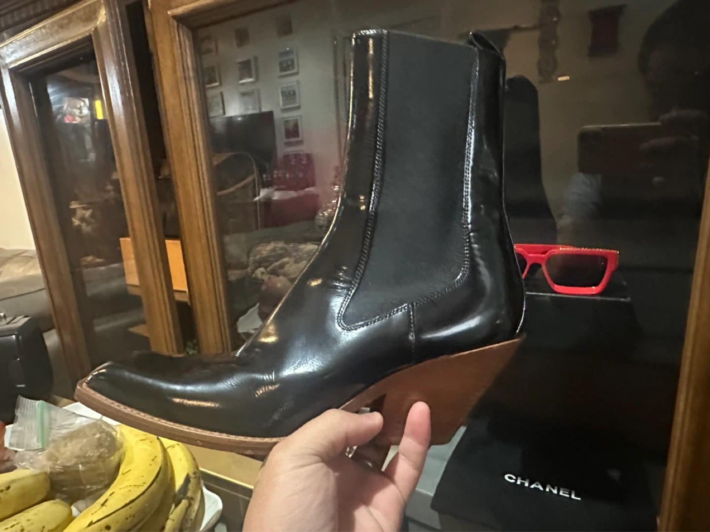 KHAITE Black Leather Ankle Boots - Size 41 - photo 2