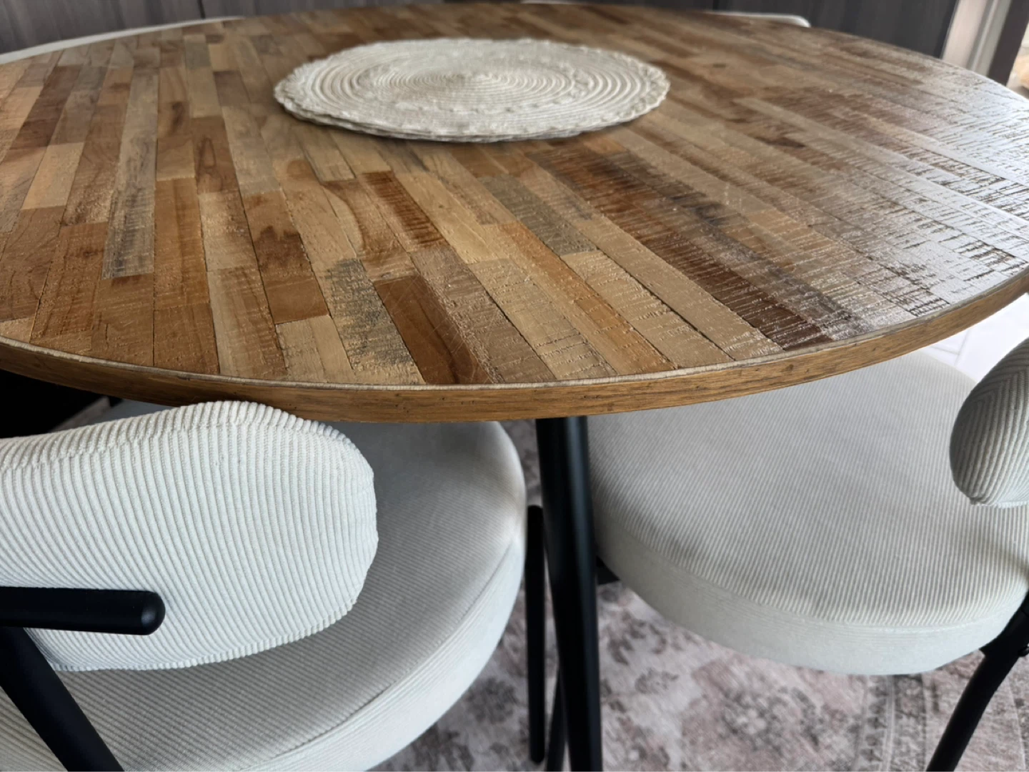 Round Dining Table and Chairs Set