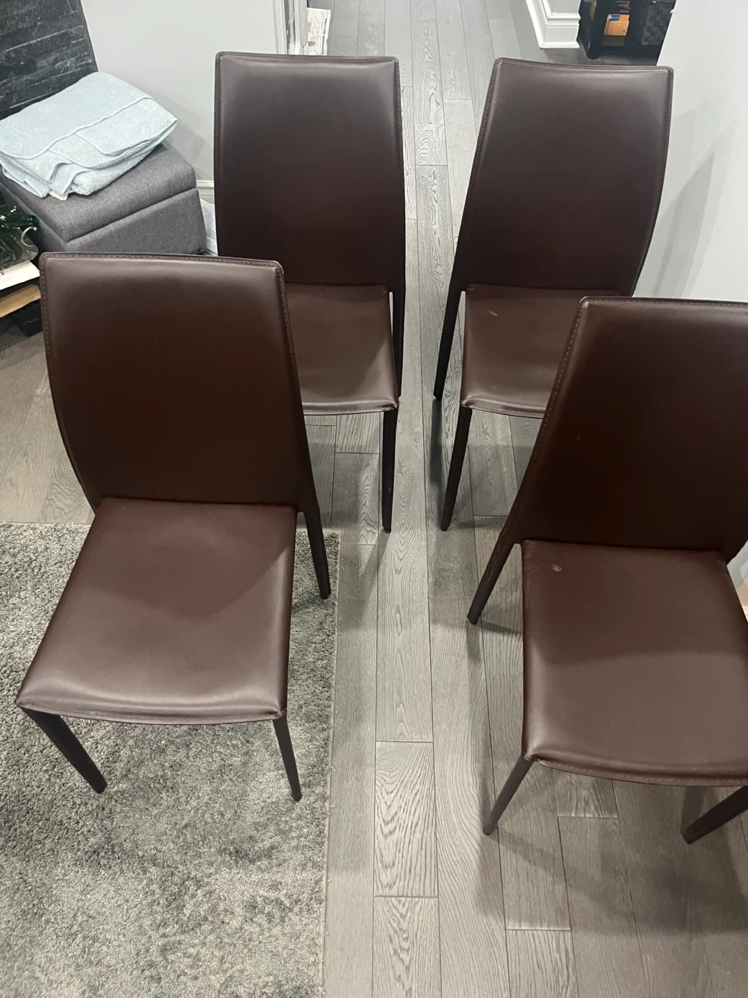 Dining Leather Chair Set x4